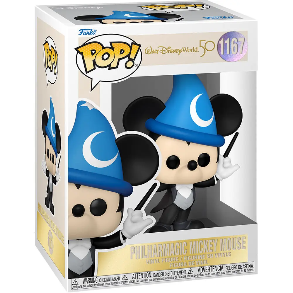 Walt Disney Word 50th Anniversary POP! Disney Vinyl Figure Philharmagic Mickey 9 cm product photo