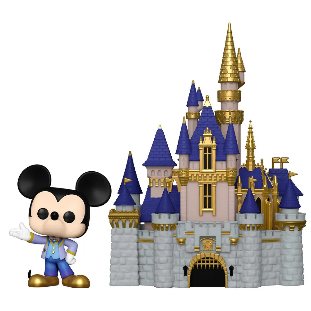 Walt Disney World 50th Anniversary POP! Town Vinyl Figure Castle &amp; Mickey 9 cm product photo