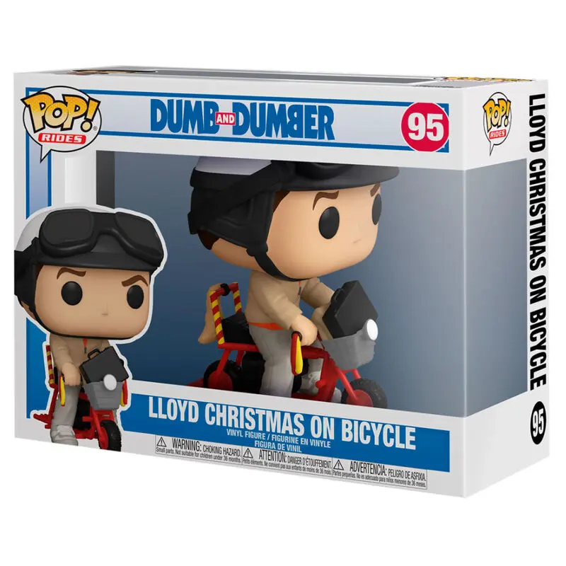 Dumb and Dumber POP! Rides Vinyl Figure Lloyd Christmas on Bicycle 18 cm product photo