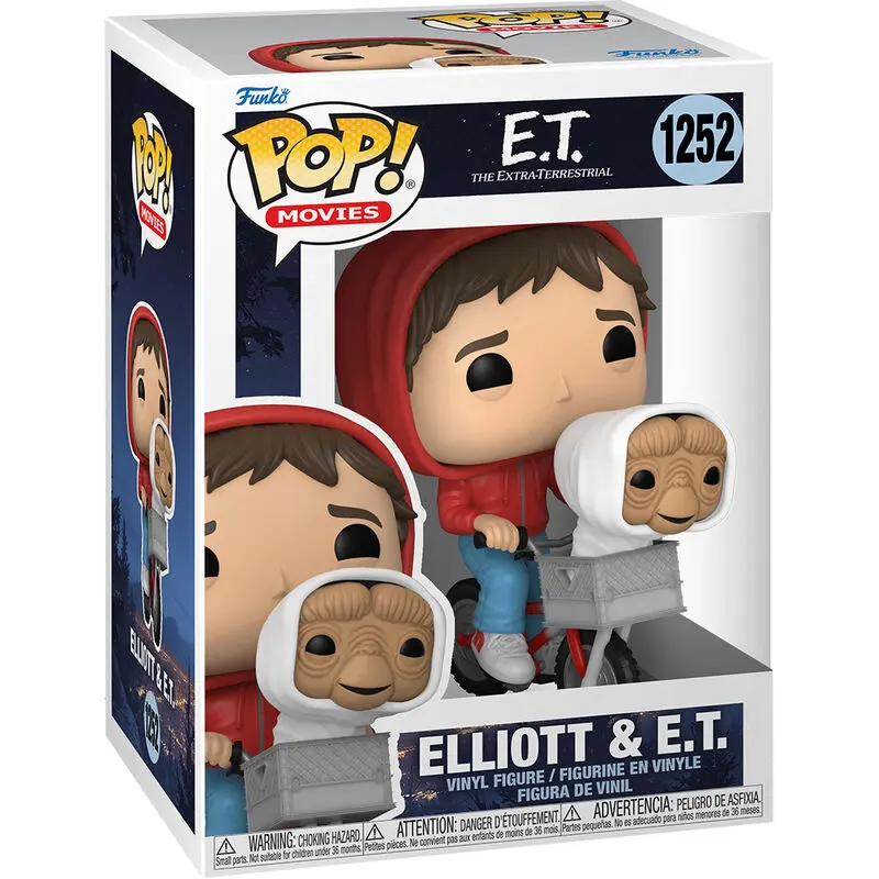 E.T. the Extra-Terrestrial POP! Vinyl Figure Elliot w/ET in Bike Basket 9 cm termékfotó