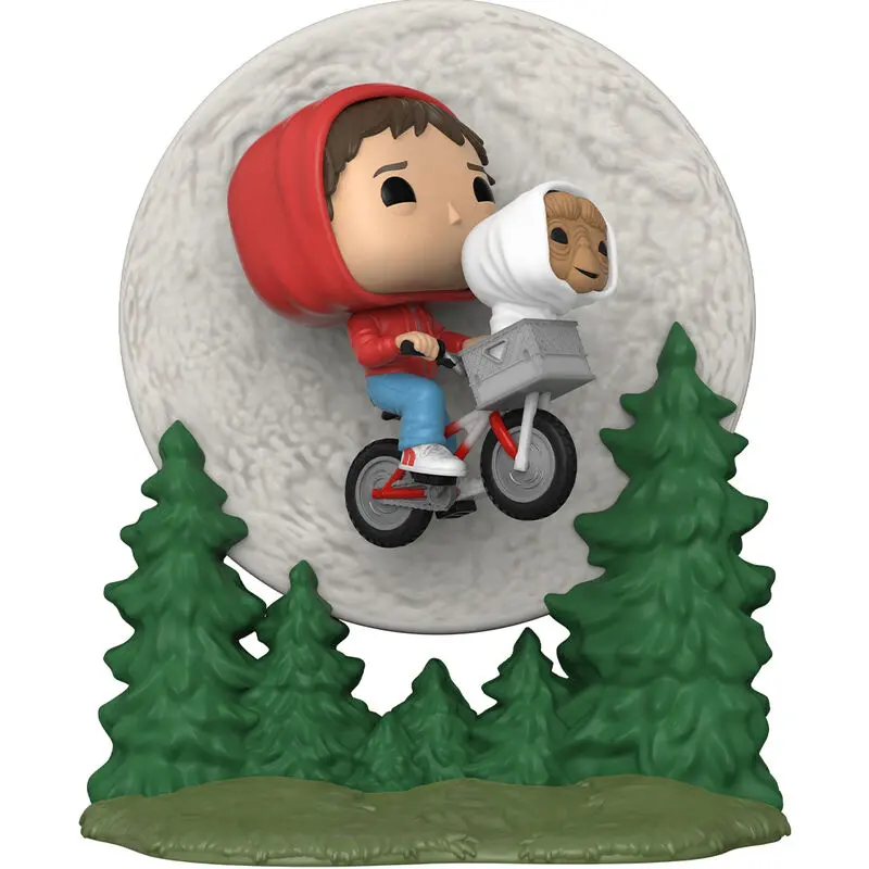 E.T. the Extra-Terrestrial POP! Moment Vinyl Figure Elliot and ET Flying (GITD) 9 cm product photo