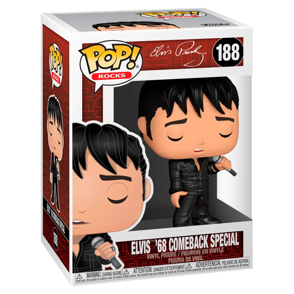 Elvis Presley POP! Rocks Vinyl Figure Elvis - '68 Comeback Special 9 cm product photo