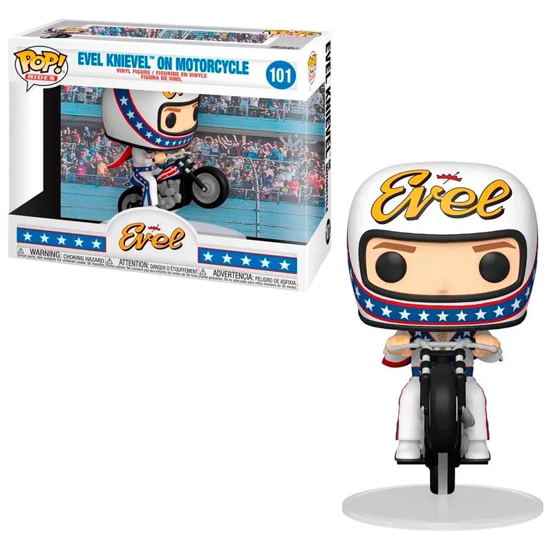 Evel Knievel POP! Rides Vinyl Figure Evel Knievel on Motorcycle 18 cm product photo