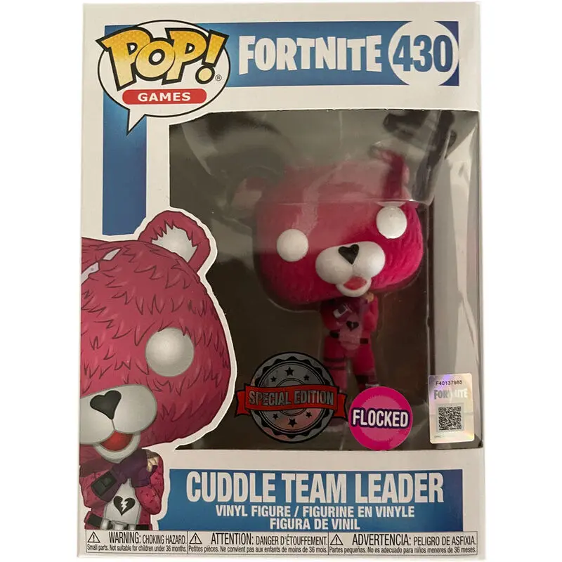 POP figure Fortnite Cuddle Team Leader Flocked Exclusive product photo