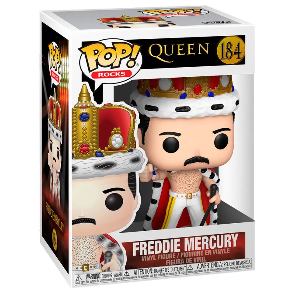Queen POP! Rocks Vinyl Figure Freddie Mercury King 9 cm product photo