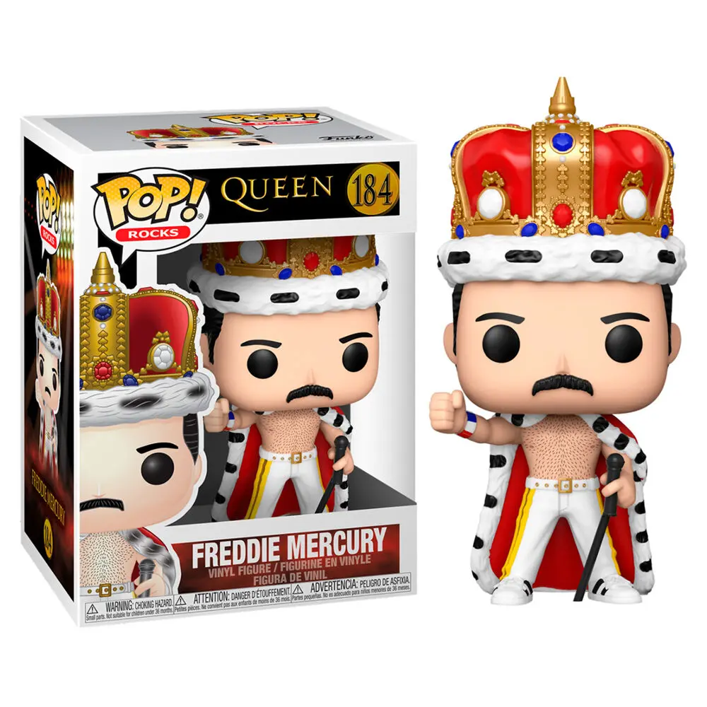 Queen POP! Rocks Vinyl Figure Freddie Mercury King 9 cm product photo