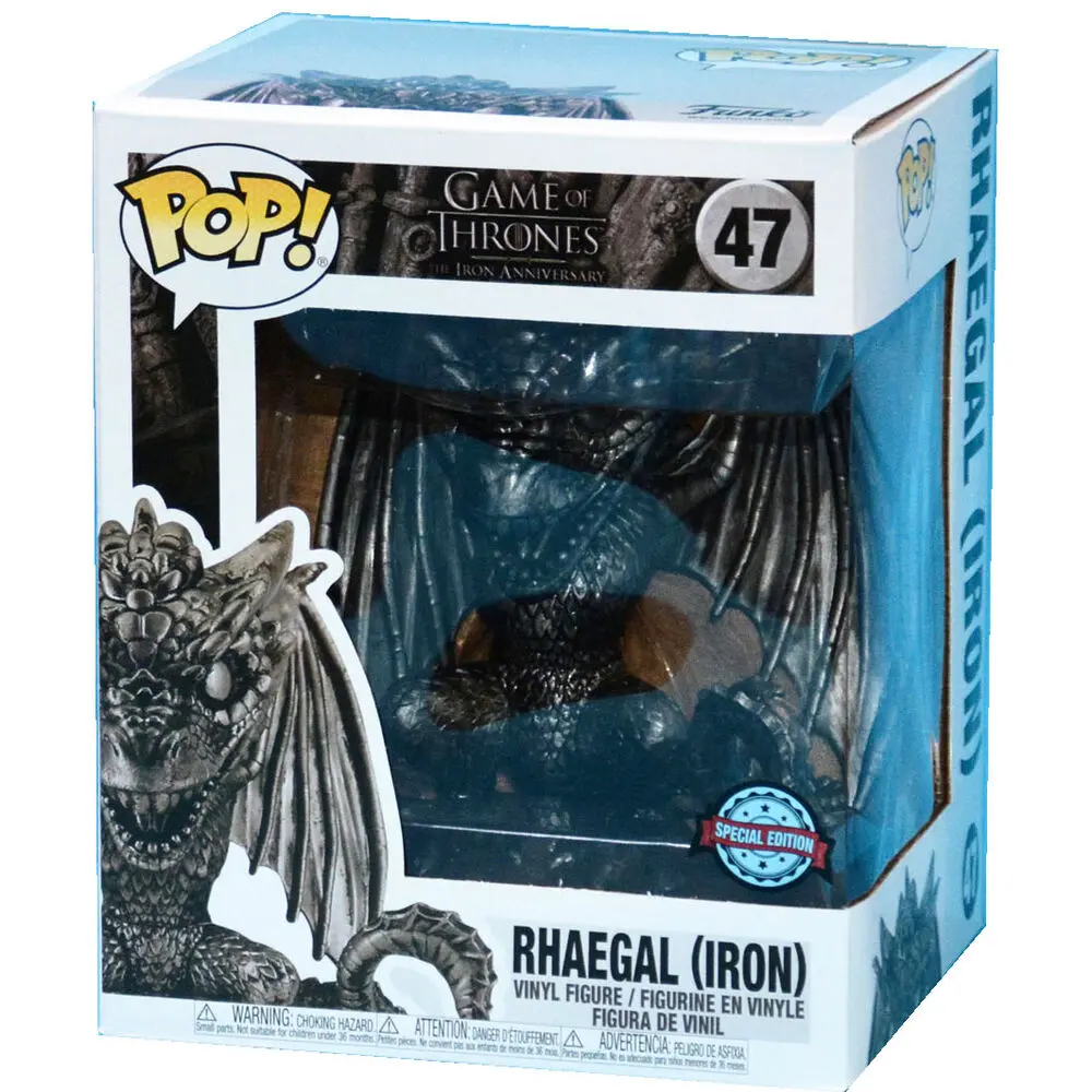 POP figure Game of Thrones Rhaegal Iron Exclusive product photo