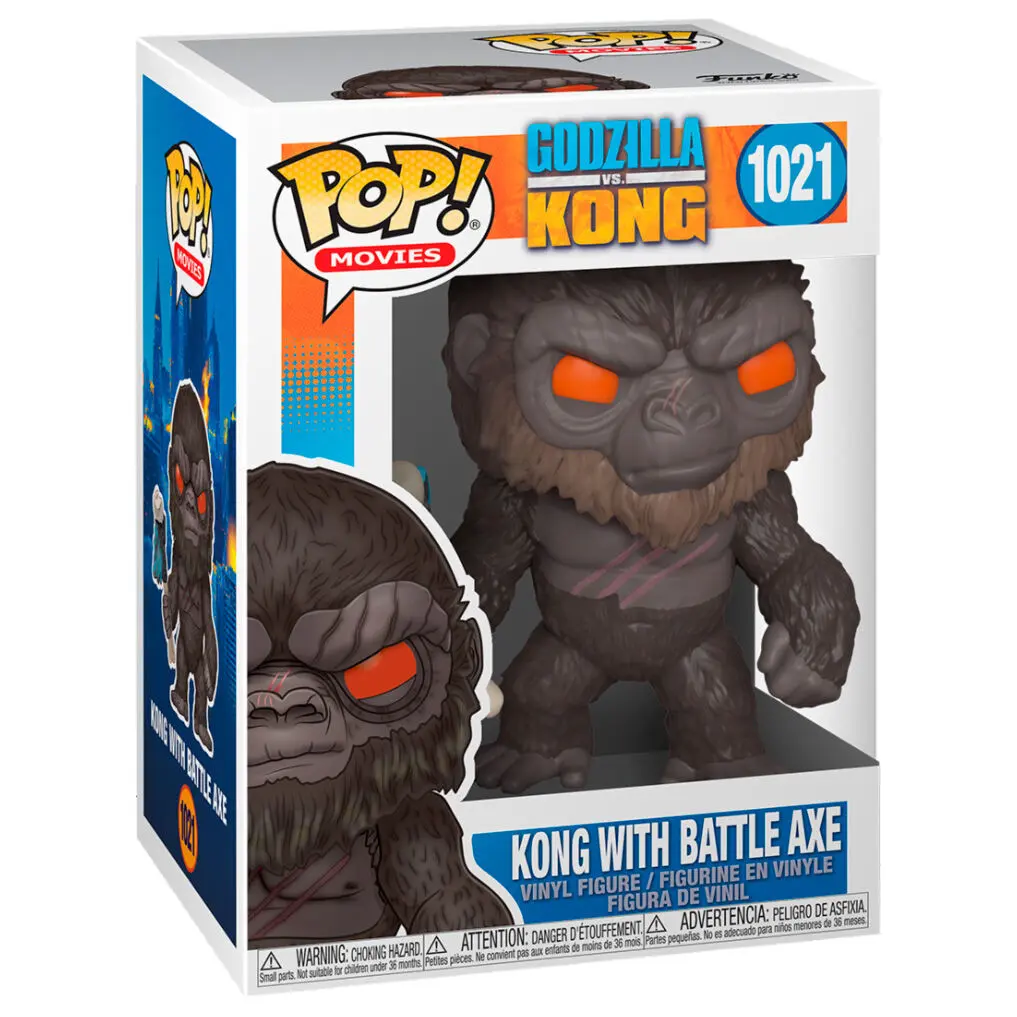 Godzilla Vs Kong POP! Movies Vinyl Figure King Kong with Axe 9 cm termékfotó