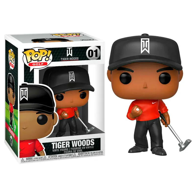 Tiger Woods POP! Golf Vinyl Figure Tiger Woods (Red Shirt) 9 cm product photo