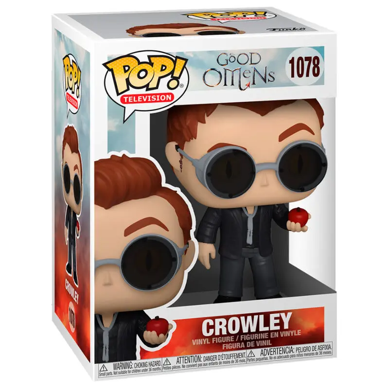 POP figure Good Omens Crowley with Apple product photo