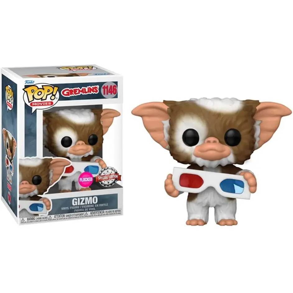 POP figure Gremlins Gizmo with 3D Glasses Flocked Exclusive termékfotó