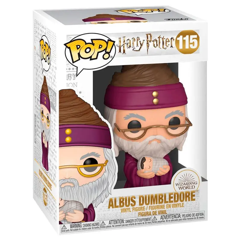 Harry Potter POP! Movies Vinyl Figure Dumbledore w/Baby Harry 9 cm termékfotó