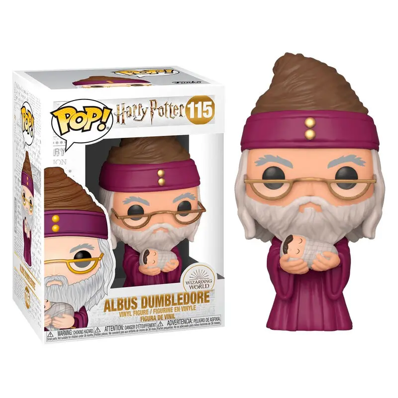 Harry Potter POP! Movies Vinyl Figure Dumbledore w/Baby Harry 9 cm termékfotó