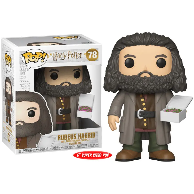 Harry Potter Super Sized POP! Movies Vinyl Figure Hagrid with Cake 14 cm termékfotó