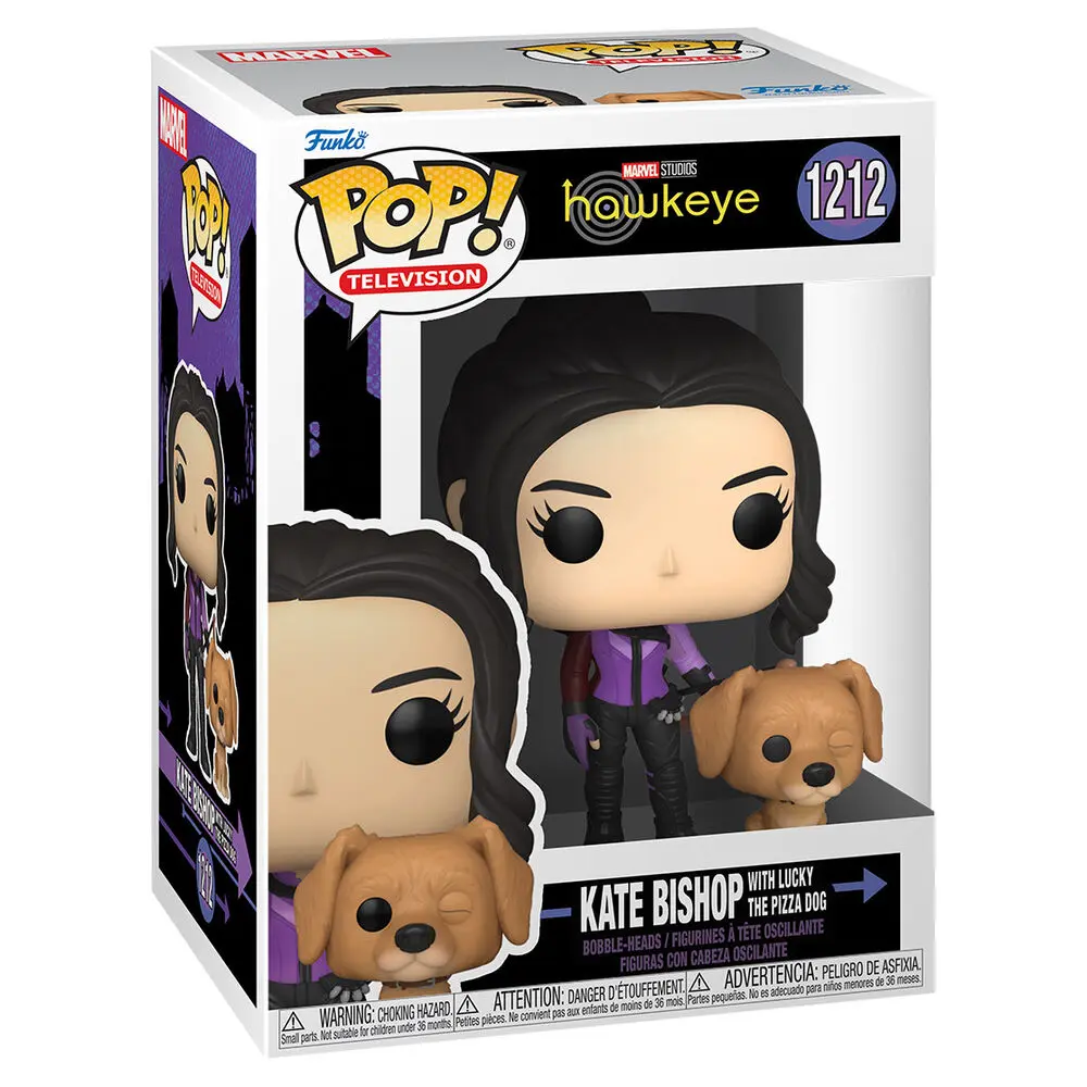Hawkeye POP & Buddy Vinyl Figure Kate Bishop w/Lucky the Pizza Dog 9 cm product photo
