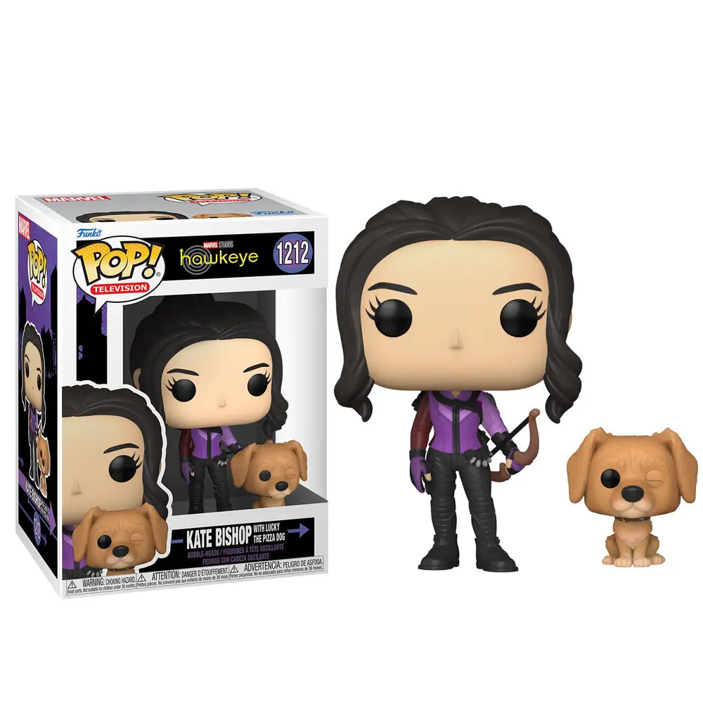 Hawkeye POP & Buddy Vinyl Figure Kate Bishop w/Lucky the Pizza Dog 9 cm product photo