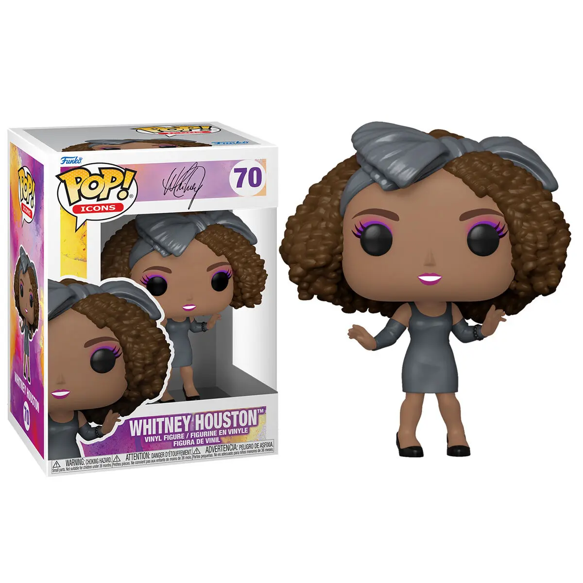 Whitney Houston POP! Icons Vinyl Figure Whitney Houston (How Will I Know) 9 cm termékfotó