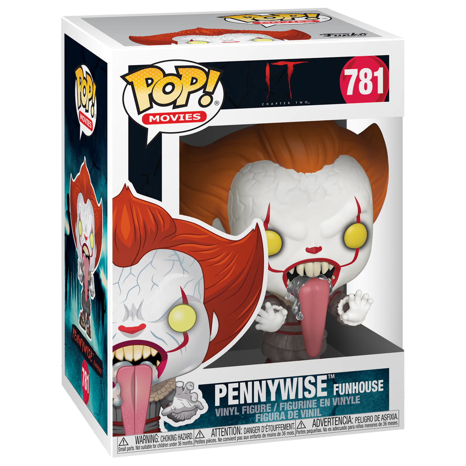 Stephen King's It 2 POP! Movies Vinyl Figure Pennywise w/ Dog Tongue 9 cm product photo