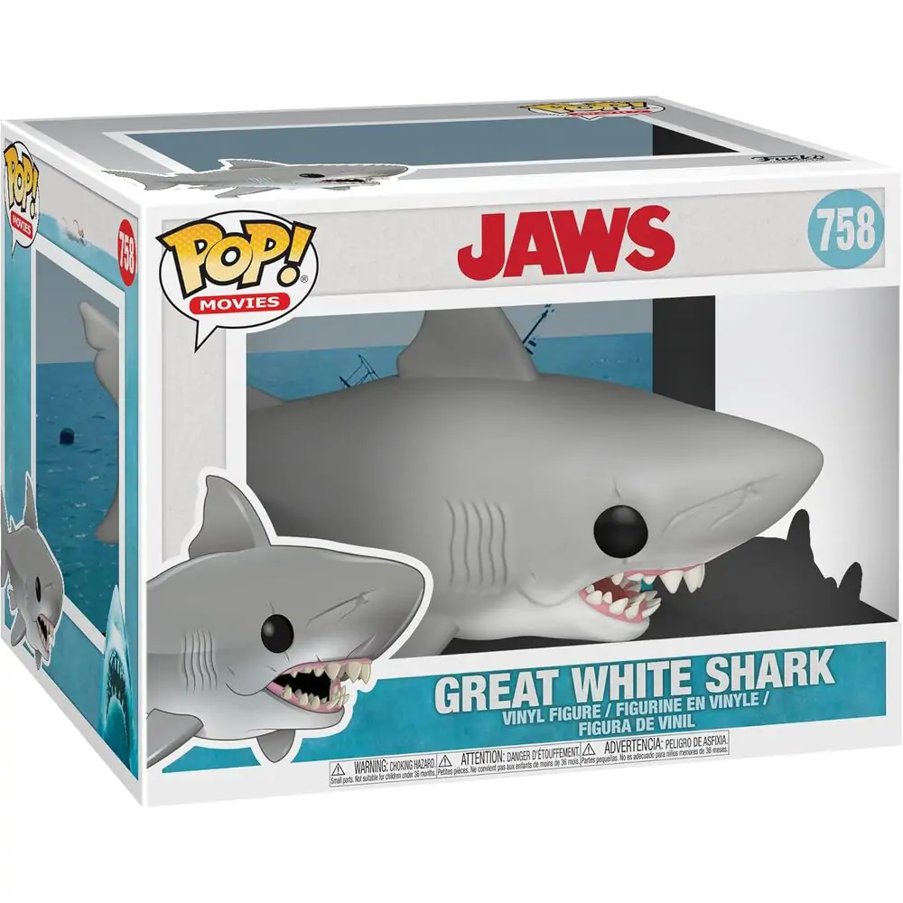 Jaws Oversized POP! Movies Vinyl Figure Jaws 15 cm termékfotó