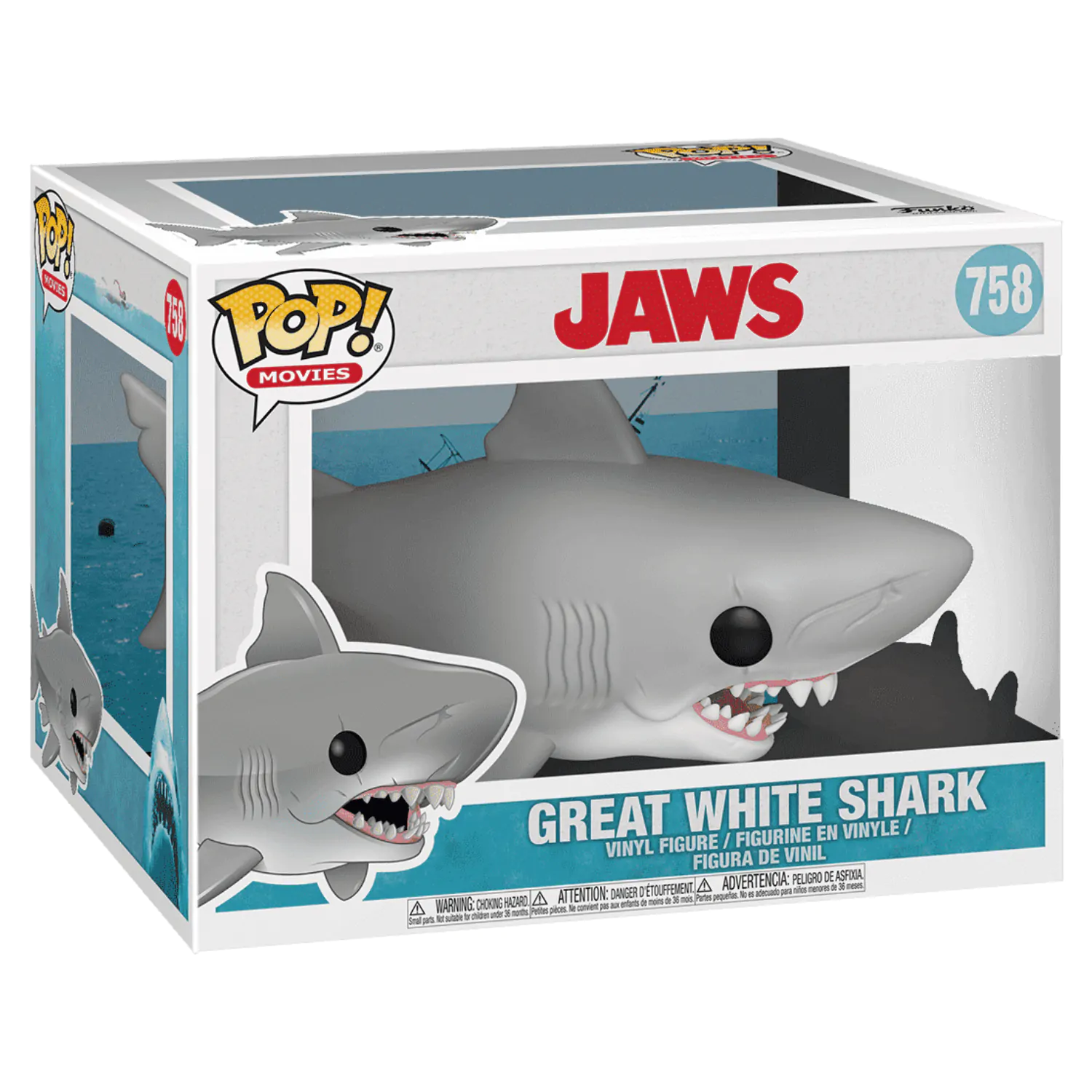 Jaws Oversized POP! Movies Vinyl Figure Jaws 15 cm product photo