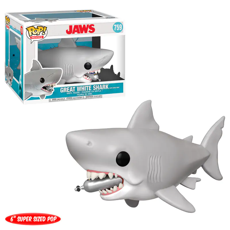 Jaws Oversized POP! Movies Vinyl Figure Jaws with Diving Tank 15 cm product photo