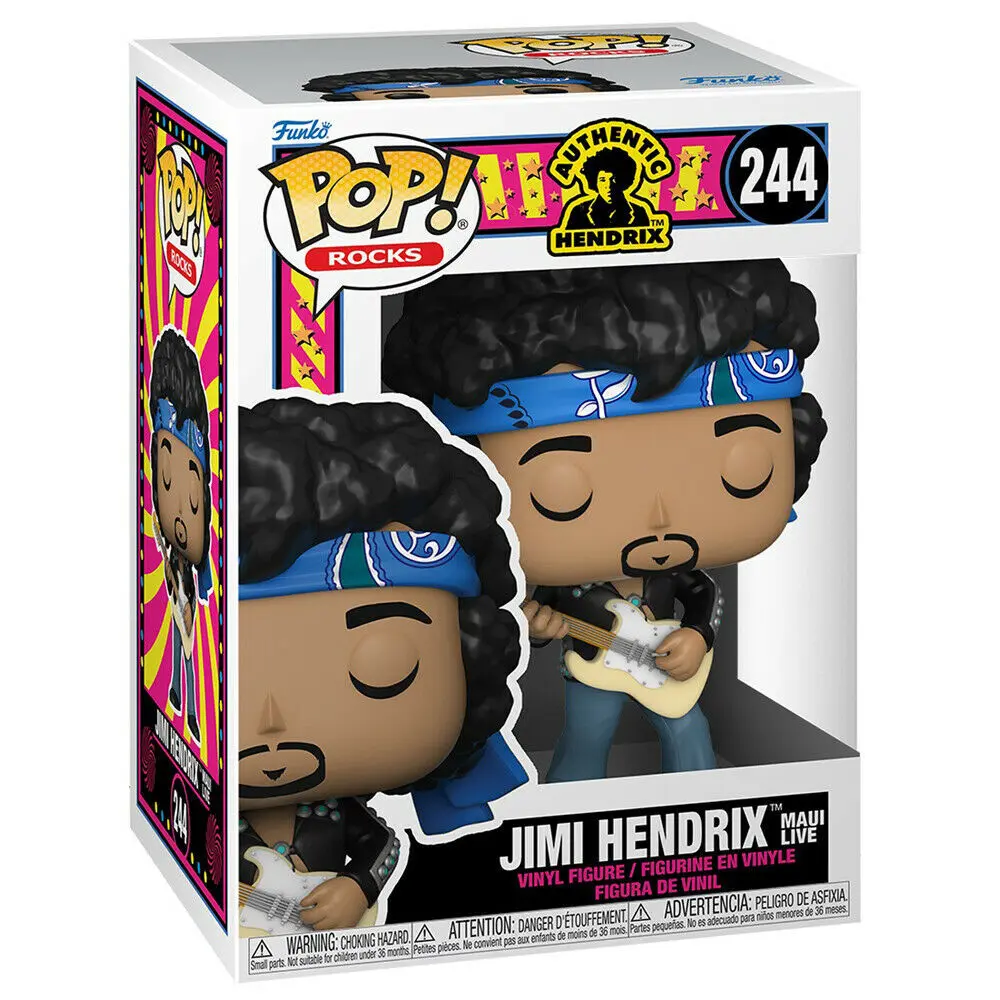 Jimi Hendrix POP! Rocks Vinyl Figure Jimi Hendrix (Live in Maui Jacket) 9 cm termékfotó