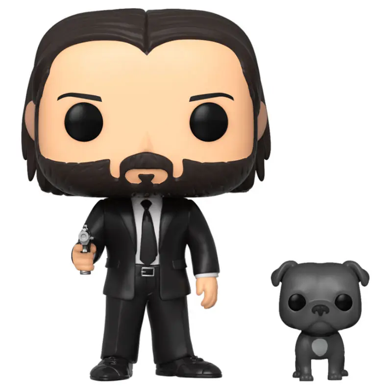 John Wick POP! Movies Vinyl Figure John Wick in Black Suit with Dog 9 cm product photo