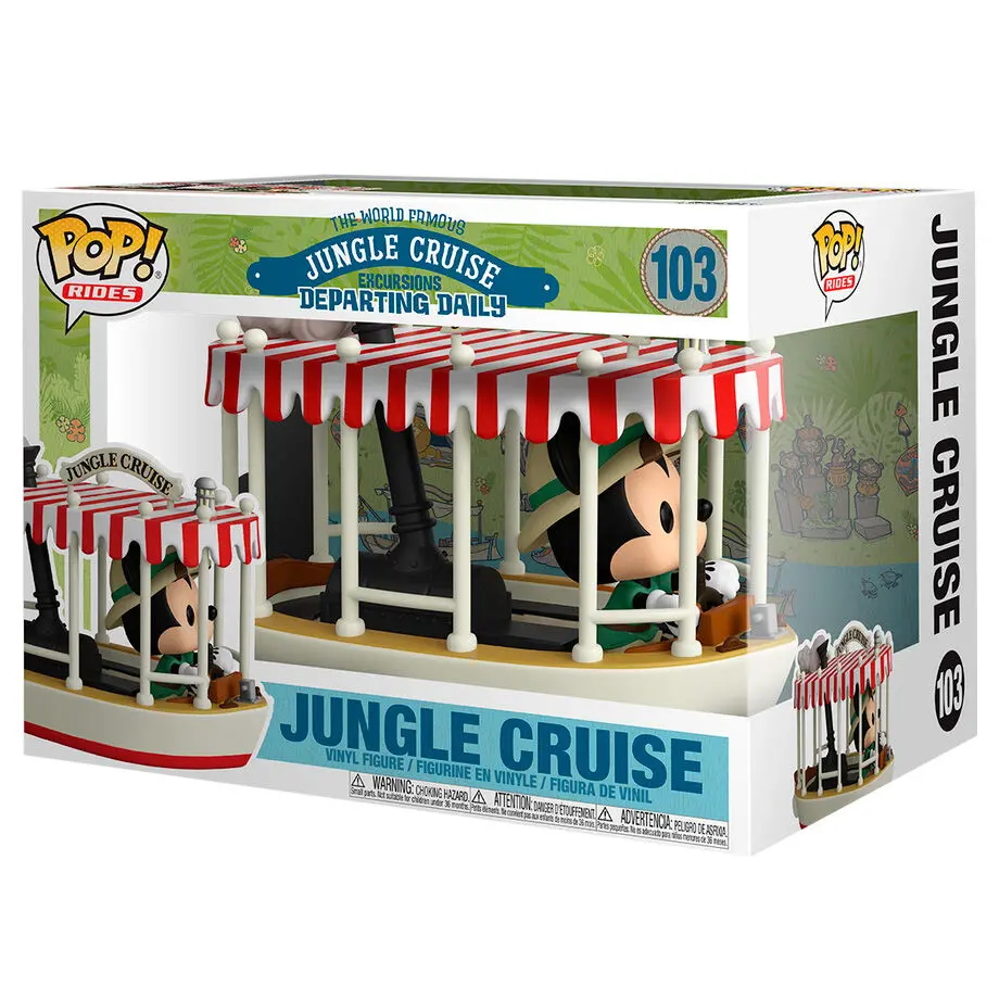 Jungle Cruise POP! Rides Vinyl Figure Skipper Mickey w/Boat 15 cm product photo