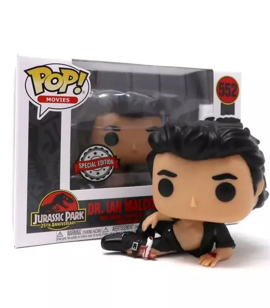 POP figure Jurassic Park Dr. Ian Malcolm Wounded Exclusive product photo