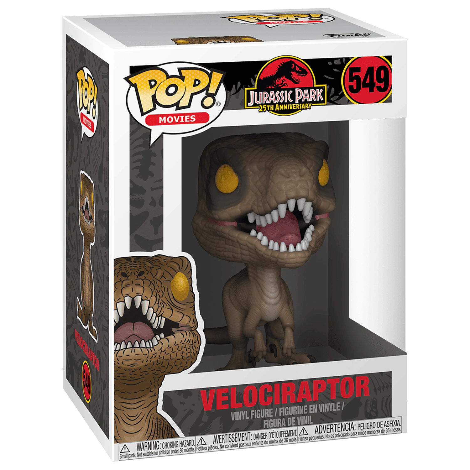 POP figure Jurassic Park Velociraptor product photo