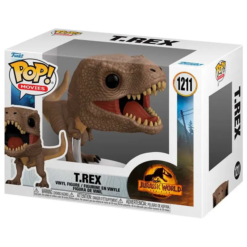 Jurassic World 3 POP! Movies Vinyl Figure T-Rex 9 cm termékfotó