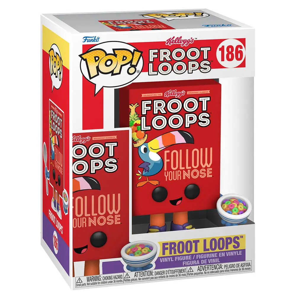 POP figure Kelloggs Froot Loops Cereal Box product photo