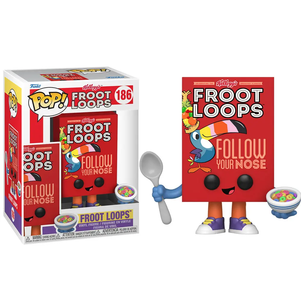 POP figure Kelloggs Froot Loops Cereal Box product photo
