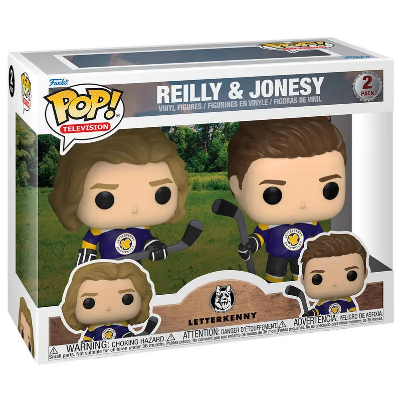Letterkenny POP! TV Vinyl Figures 2-Pack Reilly &amp; Jonesy in Jerseys 5 cm product photo