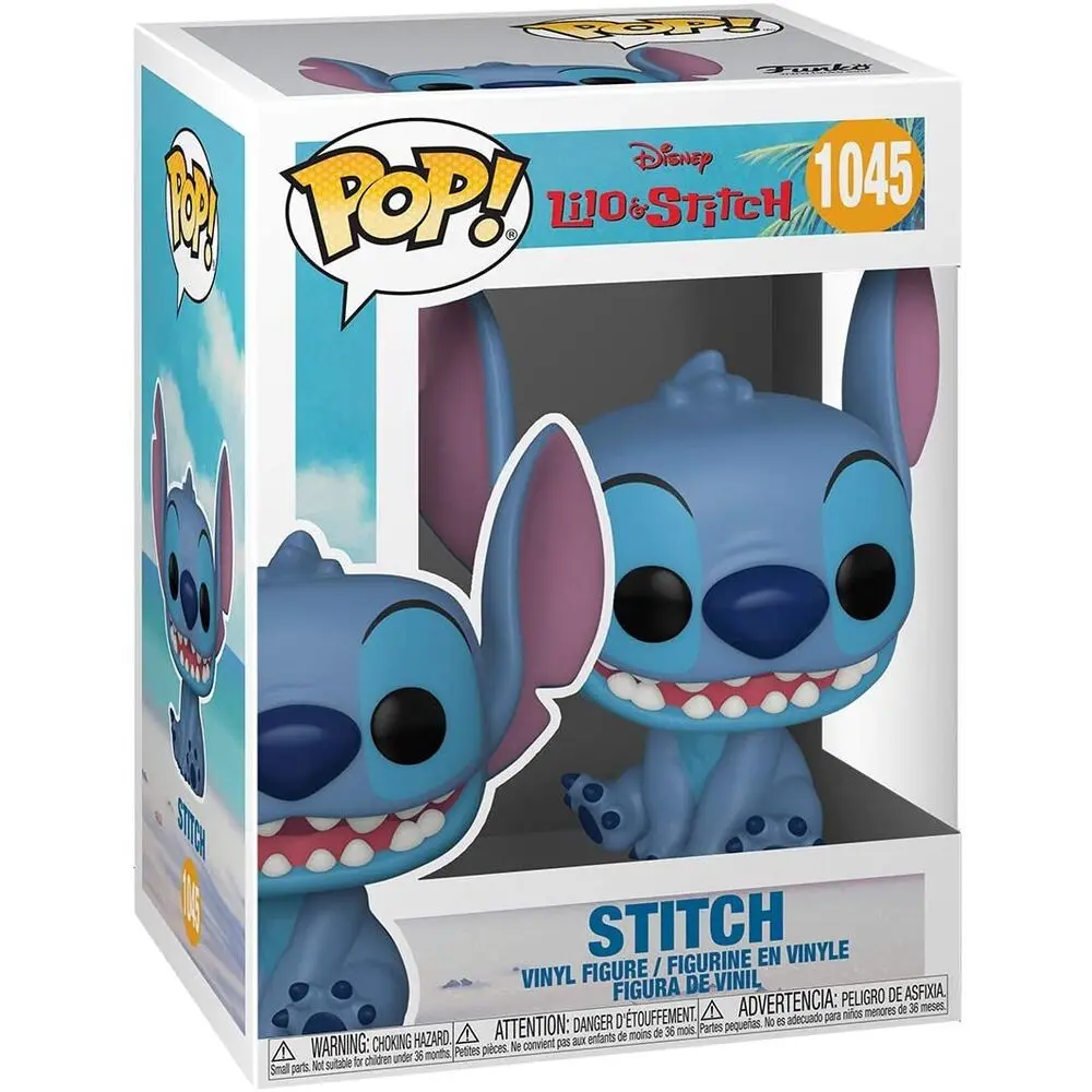 Lilo & Stitch POP! Disney Vinyl Figure Smiling Seated Stitch 9 cm termékfotó