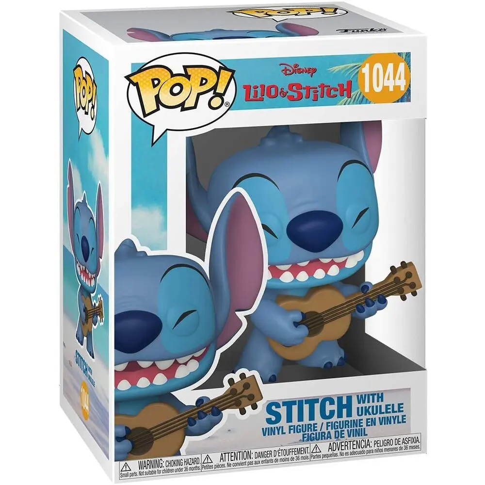 Lilo & Stitch POP! Disney Vinyl Figure Stitch w/Ukelele 9 cm termékfotó