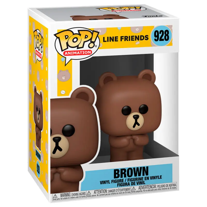 Line Friends POP! Animation Vinyl Figure Brown 9 cm product photo