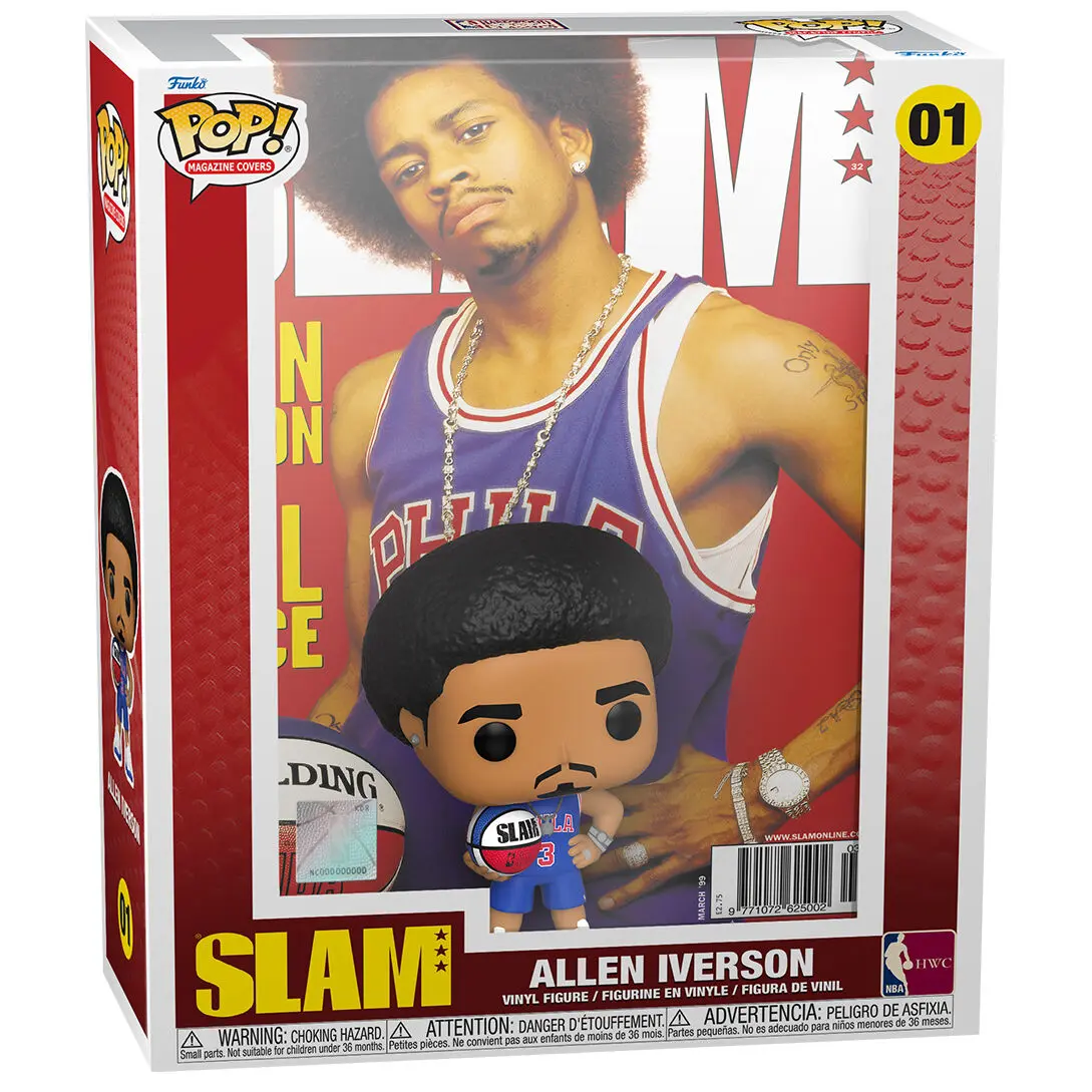 NBA Cover POP! Basketball Vinyl Figure Allen Iverson (SLAM Magazin) 9 cm product photo