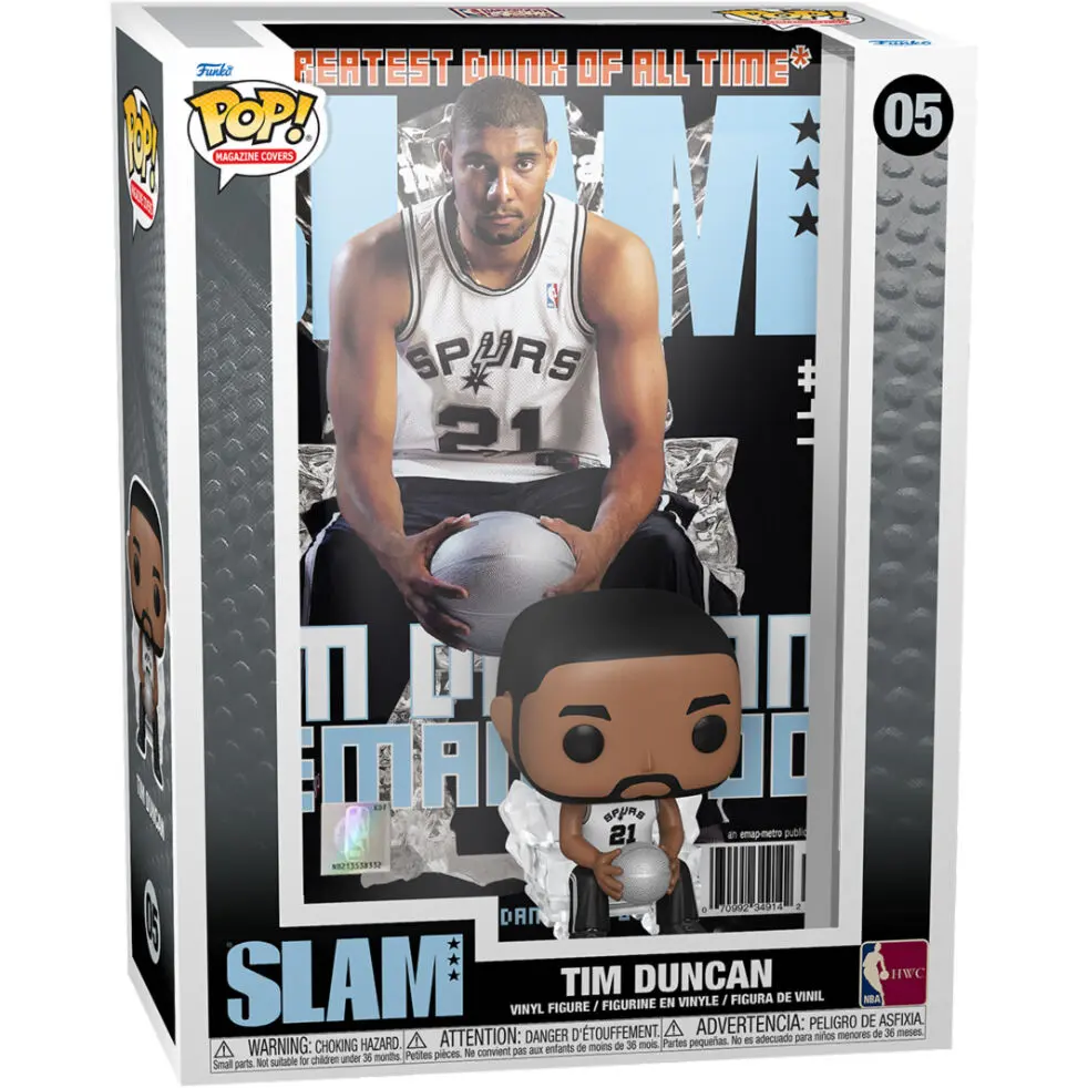 NBA Cover POP! Basketball Vinyl Figure Tim Duncan (SLAM Magazin) 9 cm termékfotó