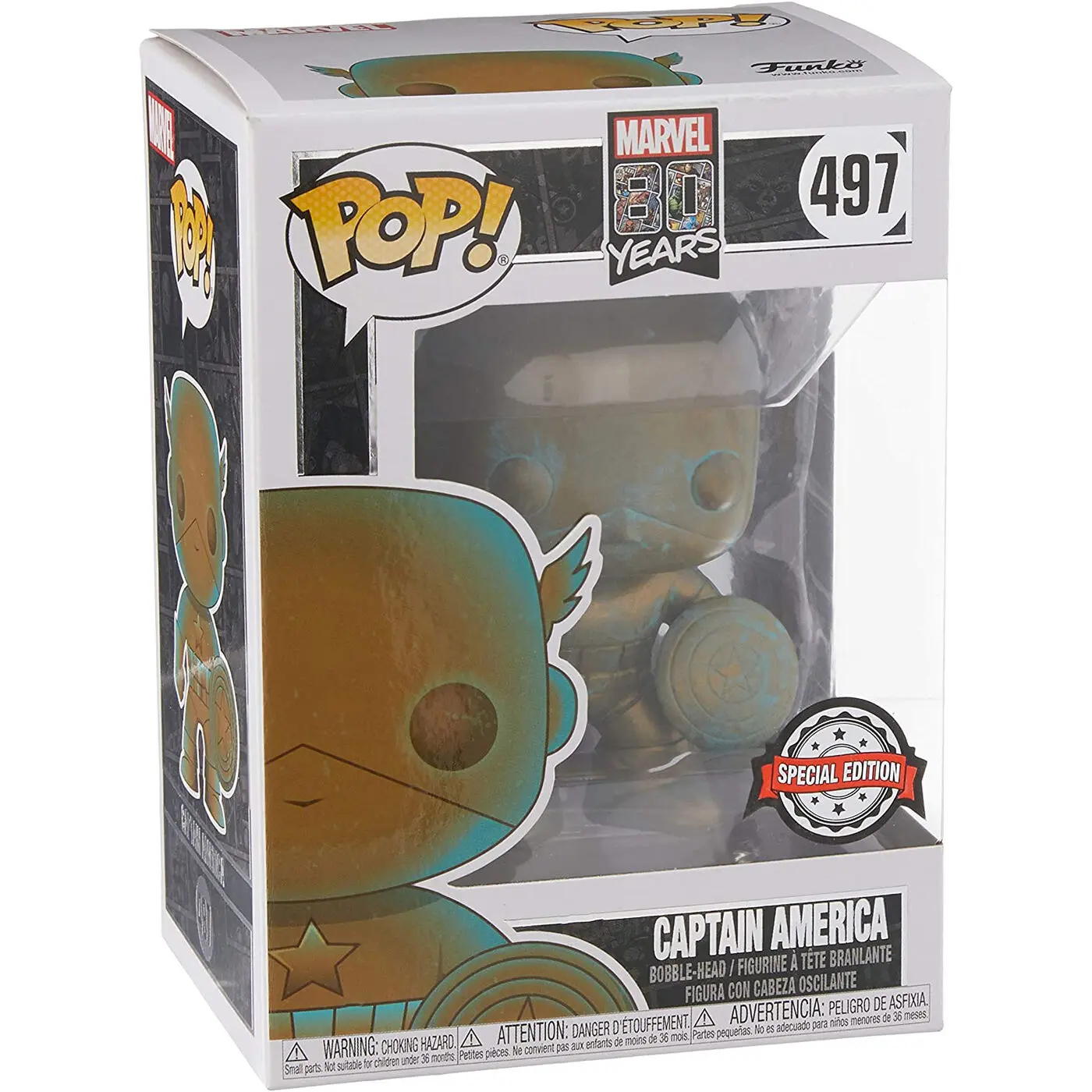 POP figure Marvel 80th Captain America Exclusive product photo