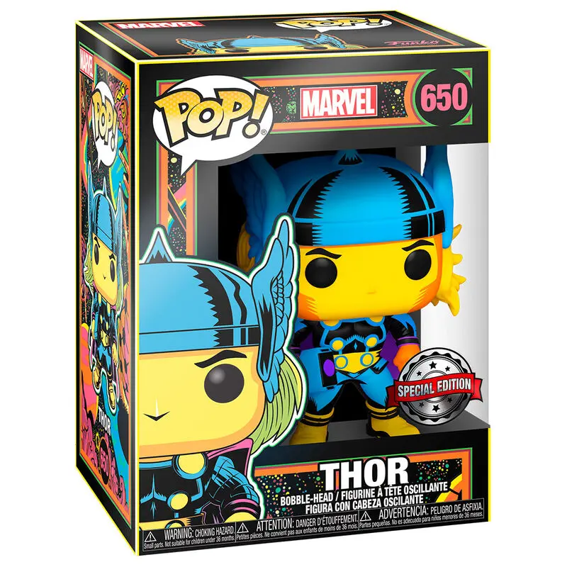 Marvel POP! Marvel Black Light Vinyl Figure Thor 9 cm termékfotó