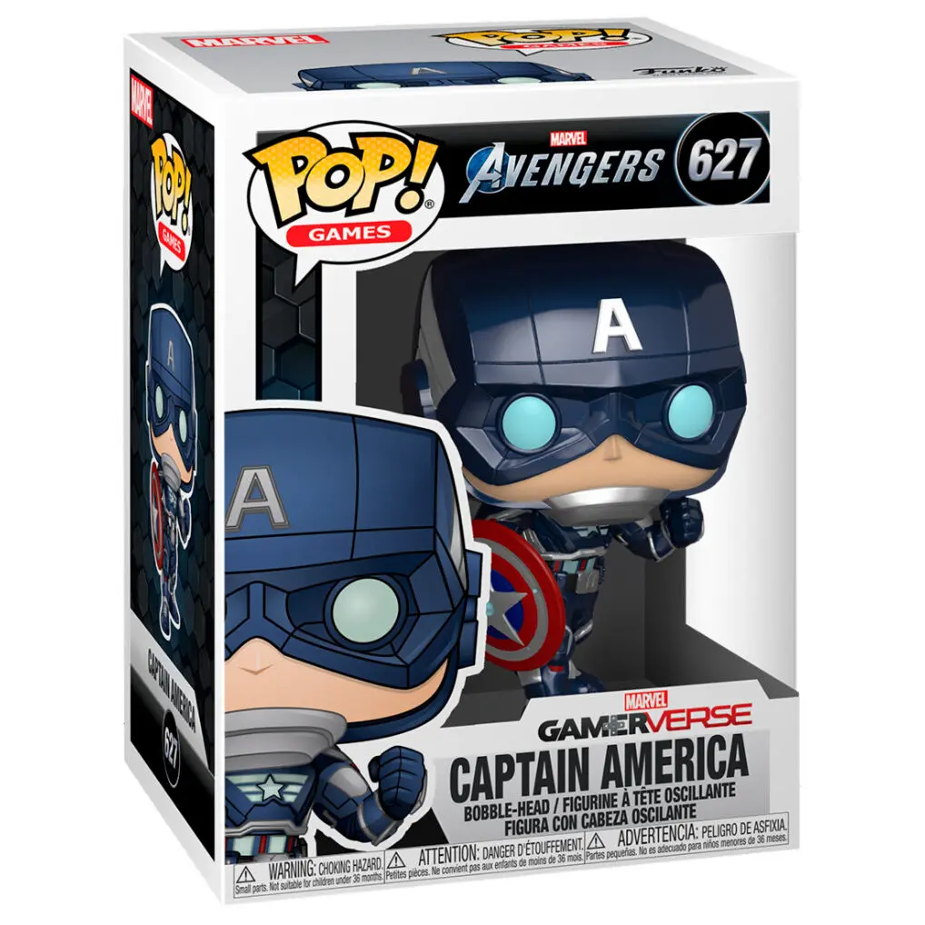Marvel's Avengers (2020 video game) POP! Marvel Vinyl Figure Captain America 9 cm termékfotó