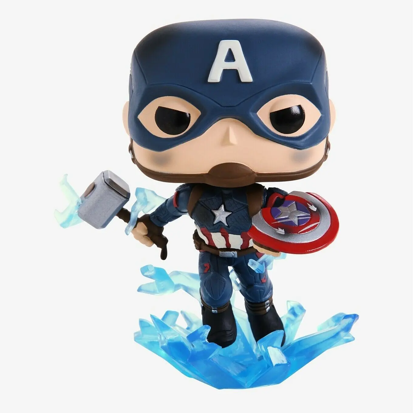 Avengers: Endgame POP! Movies Vinyl Figure Captain America w/Broken Shield & Mjölnir 9 cm termékfotó