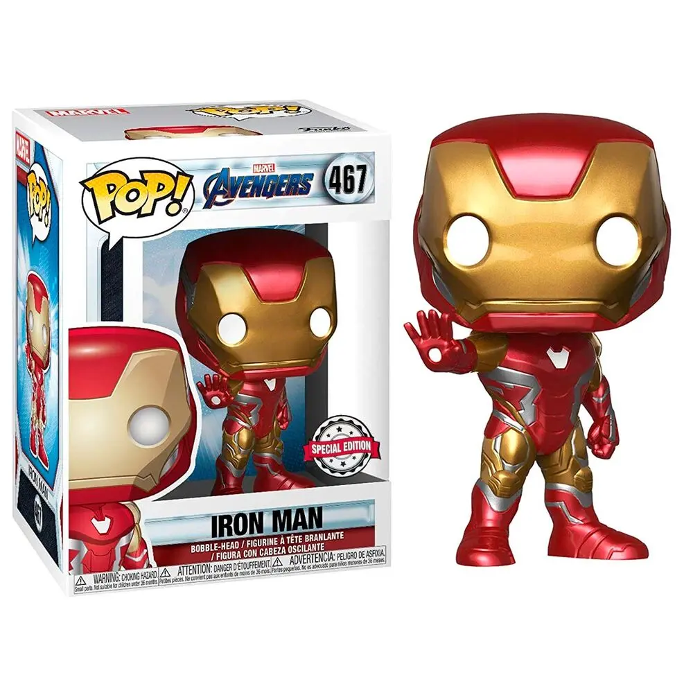 Avengers Endgame POP! Movies Vinyl Bobble-Head Figure Iron Man 9 cm termékfotó