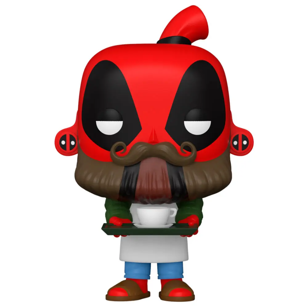 Marvel Deadpool 30th Anniversary POP! Vinyl Figure Coffee Barista Deadpool 9 cm product photo