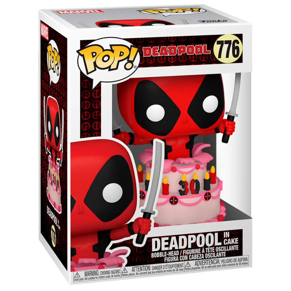 Marvel Deadpool 30th Anniversary POP! Vinyl Figure Deadpool in Cake 9 cm product photo