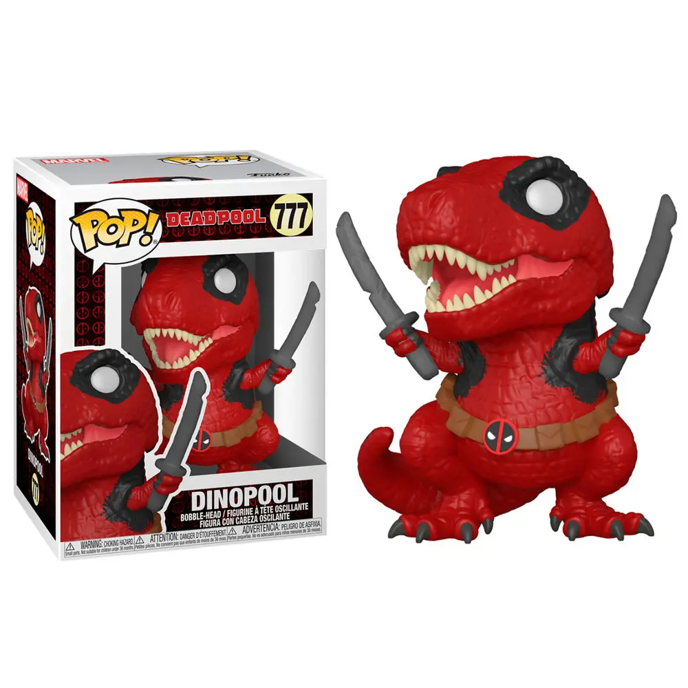 Marvel Deadpool 30th Anniversary POP! Vinyl Figure Dinopool 9 cm termékfotó