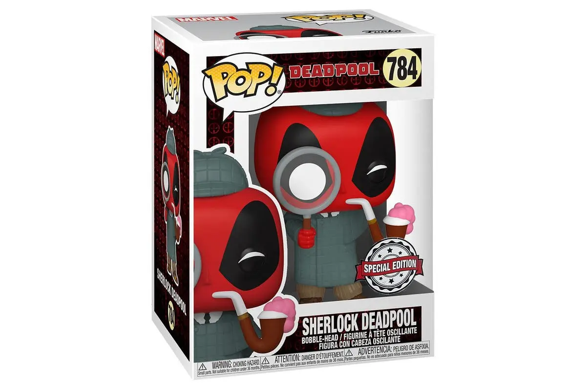 POP figure Marvel Deadpool 30th Sherlock Deadpool Exclusive termékfotó