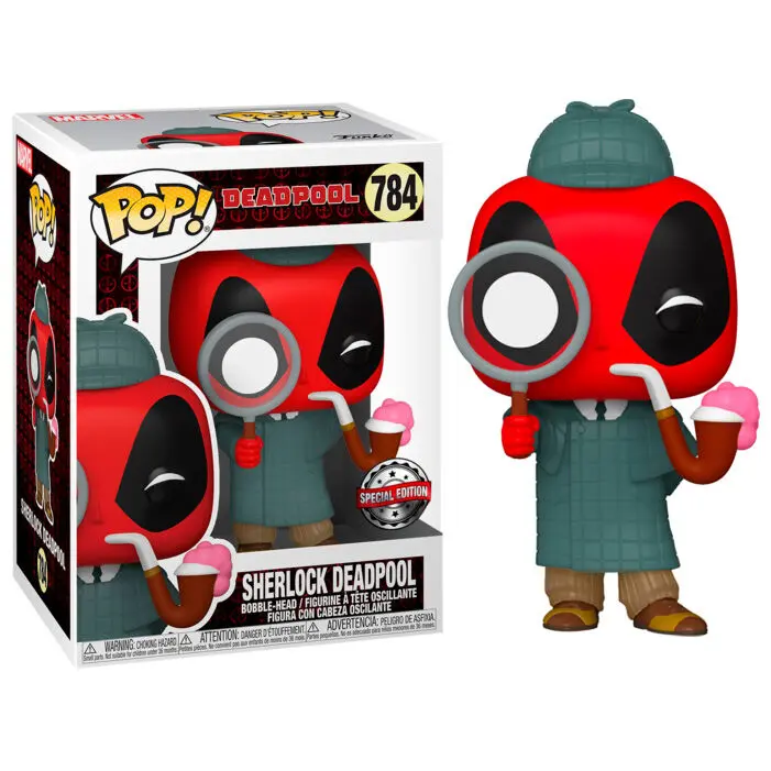 POP figure Marvel Deadpool 30th Sherlock Deadpool Exclusive termékfotó