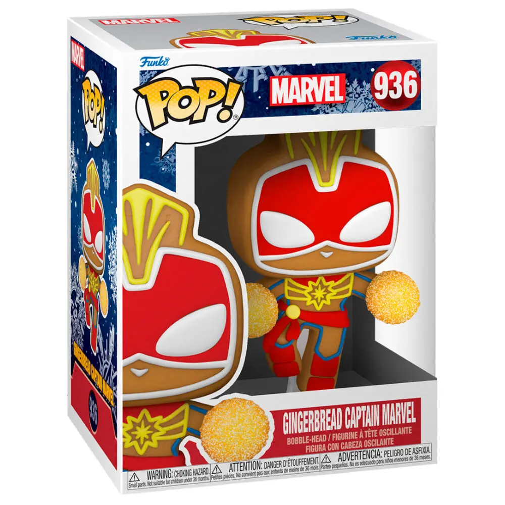 Marvel POP! Vinyl Figure Holiday Captain Marvel 9 cm product photo